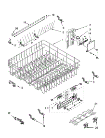 Upper Rack And Track Parts parts for Kenmore Dishwasher 665.16293402 (66516293402, 665 16293402) from AppliancePartsPros.com
