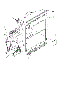 Door And Latch Parts parts for Kenmore Dishwasher 665.16293402 (66516293402, 665 16293402) from AppliancePartsPros.com