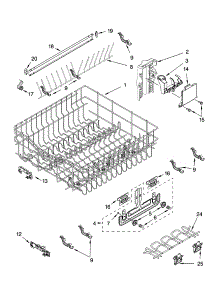 Upper Rack And Track Parts parts for Kenmore Dishwasher 665.16294400 (66516294400, 665 16294400) from AppliancePartsPros.com