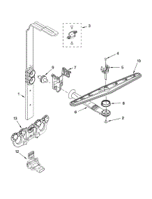 Upper Wash And Rinse Parts parts for Kenmore Dishwasher 665.16299402 (66516299402, 665 16299402) from AppliancePartsPros.com