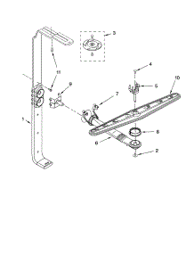 Upper Wash And Rinse Parts parts for Kenmore Dishwasher 665.16342301 (66516342301, 665 16342301) from AppliancePartsPros.com