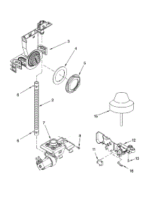 Fill And Overfill Parts parts for Kenmore Dishwasher 665.16352301 (66516352301, 665 16352301) from AppliancePartsPros.com