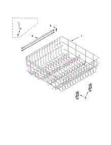 Upper Rack And Track Parts parts for Kenmore Dishwasher 665.16359300 (66516359300, 665 16359300) from AppliancePartsPros.com