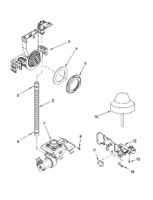 Fill And Overfill Parts parts for Kenmore Dishwasher 665.16359300 (66516359300, 665 16359300) from AppliancePartsPros.com