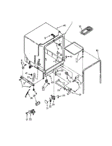 Tub Assembly parts for Kenmore Dishwasher 665.1741590 (6651741590, 665 1741590) from AppliancePartsPros.com