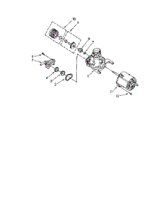 Pump And Motor parts for Kenmore Dishwasher 665.1741590 (6651741590, 665 1741590) from AppliancePartsPros.com