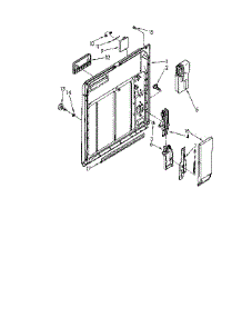 Inner Door parts for Kenmore Dishwasher 665.1741590 (6651741590, 665 1741590) from AppliancePartsPros.com
