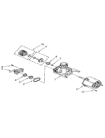 Pump And Motor parts for Kenmore Dishwasher 665.1741591 (6651741591, 665 1741591) from AppliancePartsPros.com