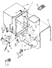 Tub Assembly parts for Kenmore Dishwasher 665.1741591 (6651741591, 665 1741591) from AppliancePartsPros.com