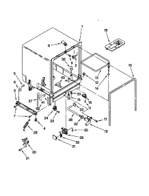 Tub Assembly parts for Kenmore Dishwasher 665.17422992 (66517422992, 665 17422992) from AppliancePartsPros.com