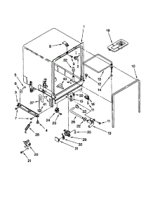 Tub Assembly parts for Kenmore Dishwasher 665.17425791 (66517425791, 665 17425791) from AppliancePartsPros.com