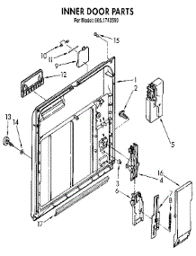 Inner Door parts for Kenmore Dishwasher 665.1743590 (6651743590, 665 1743590) from AppliancePartsPros.com