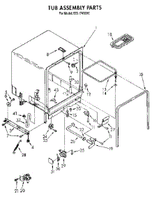 Tub Assembly parts for Kenmore Dishwasher 665.1743590 (6651743590, 665 1743590) from AppliancePartsPros.com