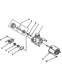 Pump And Moter Parts parts for Kenmore Dishwasher 665.1743591 (6651743591, 665 1743591) from AppliancePartsPros.com