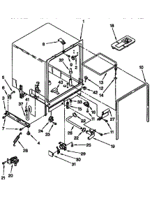 Tub Assembly parts for Kenmore Dishwasher 665.1744991 (6651744991, 665 1744991) from AppliancePartsPros.com
