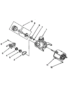 Pump And Motor parts for Kenmore Dishwasher 665.1744991 (6651744991, 665 1744991) from AppliancePartsPros.com