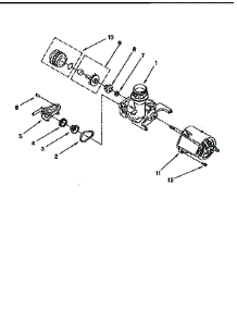 Pump And Motor parts for Kenmore Dishwasher 665.1744992 (6651744992, 665 1744992) from AppliancePartsPros.com