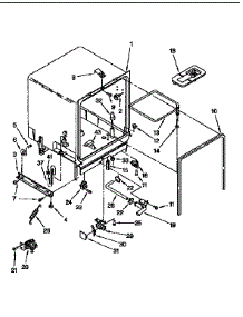 Tub Assembly parts for Kenmore Dishwasher 665.1744992 (6651744992, 665 1744992) from AppliancePartsPros.com