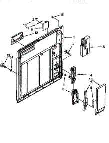 Inner Door parts for Kenmore Dishwasher 665.1744993 (6651744993, 665 1744993) from AppliancePartsPros.com