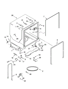 Tub And Frame Parts parts for Kenmore Dishwasher 665.17474300 (66517474300, 665 17474300) from AppliancePartsPros.com