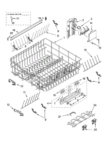 Upper Rack And Track Parts parts for Kenmore Dishwasher 665.17482300 (66517482300, 665 17482300) from AppliancePartsPros.com
