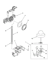 Fill And Overfill Parts parts for Kenmore Dishwasher 665.16979202 (66516979202, 665 16979202) from AppliancePartsPros.com