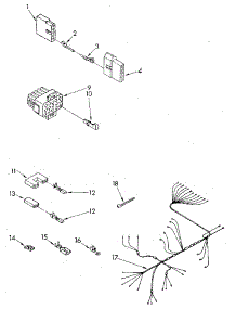 Wiring Harness parts for Kenmore Dishwasher 665.1698180 (6651698180, 665 1698180) from AppliancePartsPros.com