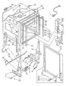 Tub parts for Kenmore Dishwasher 665.1698180 (6651698180, 665 1698180) from AppliancePartsPros.com