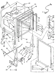 Tub parts for Kenmore Dishwasher 665.1698181 (6651698181, 665 1698181) from AppliancePartsPros.com