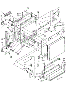 Door And Toe Panel parts for Kenmore Dishwasher 665.1698181 (6651698181, 665 1698181) from AppliancePartsPros.com