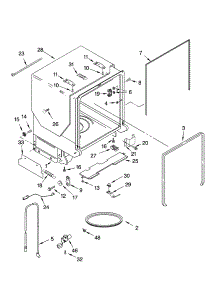 Tub And Frame Parts parts for Kenmore Dishwasher 665.16982200 (66516982200, 665 16982200) from AppliancePartsPros.com