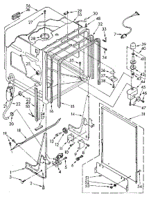 Tub parts for Kenmore Dishwasher 665.1698580 (6651698580, 665 1698580) from AppliancePartsPros.com