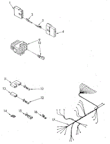 Wiring Harness parts for Kenmore Dishwasher 665.1698581 (6651698581, 665 1698581) from AppliancePartsPros.com