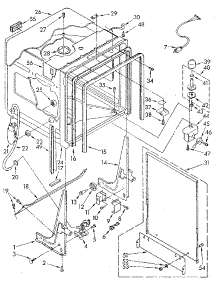 Tub parts for Kenmore Dishwasher 665.1698581 (6651698581, 665 1698581) from AppliancePartsPros.com