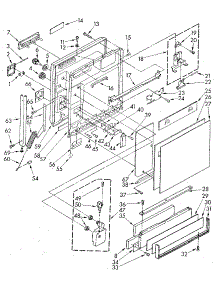 Door And Toe Panel parts for Kenmore Dishwasher 665.1698582 (6651698582, 665 1698582) from AppliancePartsPros.com