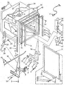 Tub parts for Kenmore Dishwasher 665.1698583 (6651698583, 665 1698583) from AppliancePartsPros.com