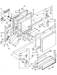 Door And Toe Panel parts for Kenmore Dishwasher 665.1698583 (6651698583, 665 1698583) from AppliancePartsPros.com