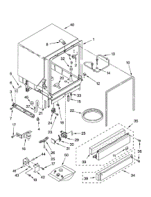 Tub Assembly Parts parts for Kenmore Dishwasher 665.16994400 (66516994400, 665 16994400) from AppliancePartsPros.com