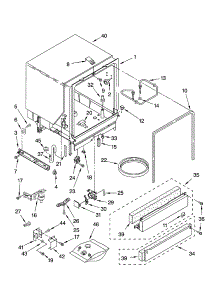 Tub Assembly Parts parts for Kenmore Dishwasher 665.16994401 (66516994401, 665 16994401) from AppliancePartsPros.com