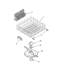 Lower Dishrack Parts, Optional Parts (Not Included) parts for Kenmore Dishwasher 665.17004400 (66517004400, 665 17004400) from AppliancePartsPros.com