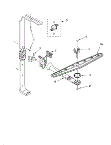 Upper Wash And Rinse Parts parts for Kenmore Dishwasher 665.17012403 (66517012403, 665 17012403) from AppliancePartsPros.com