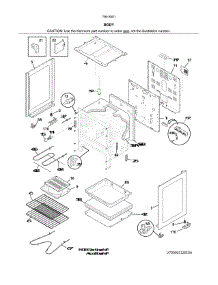 Body parts for Kenmore Range 790.93012313 (79093012313, 790 93012313) from AppliancePartsPros.com
