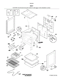 Body parts for Kenmore Electric Range 790.93012316 (79093012316, 790 93012316) from AppliancePartsPros.com