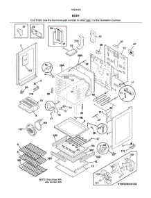 Body parts for Kenmore Range 790.94202317 (79094202317, 790 94202317) from AppliancePartsPros.com