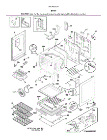 Body parts for Kenmore Range 790.94203317 (79094203317, 790 94203317) from AppliancePartsPros.com