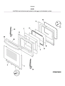 Door parts for Kenmore Range 790.94209317 (79094209317, 790 94209317) from AppliancePartsPros.com