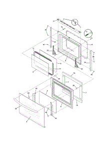 Door parts for Kenmore Range 790.36704500 (79036704500, 790 36704500) from AppliancePartsPros.com