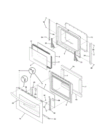 Door parts for Kenmore Range 790.36713500 (79036713500, 790 36713500) from AppliancePartsPros.com