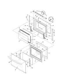 Door parts for Kenmore Range 790.36719503 (79036719503, 790 36719503) from AppliancePartsPros.com