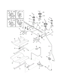 Burner parts for Kenmore Range 790.36903905 (79036903905, 790 36903905) from AppliancePartsPros.com
